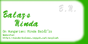 balazs minda business card